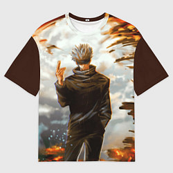 Мужская футболка оверсайз Магическая битва