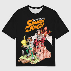 Футболка оверсайз мужская Шаман Кинг Ремейк аниме, цвет: 3D-принт