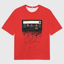 Футболка оверсайз мужская The death of the cassette tape, цвет: 3D-принт