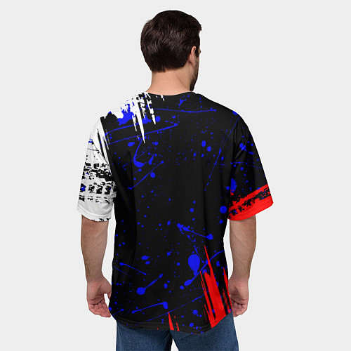 Мужская футболка оверсайз HONDA / 3D-принт – фото 4