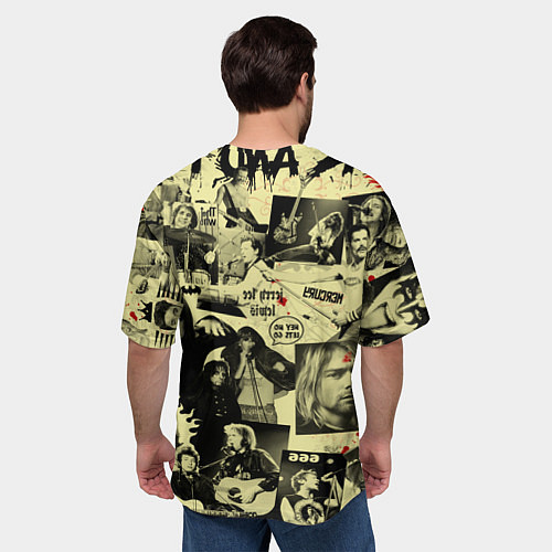 Мужская футболка оверсайз РОК КУМИРЫ / 3D-принт – фото 4