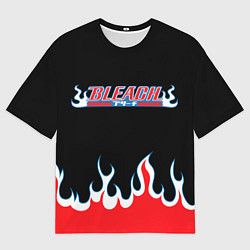 Футболка оверсайз мужская BLEACH FLAME БЛИЧ ПЛАМЯ, цвет: 3D-принт