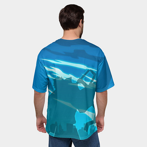 Мужская футболка оверсайз Bleach-Ichigo / 3D-принт – фото 4