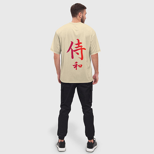 Мужская футболка оверсайз Ykuza Zero / 3D-принт – фото 4