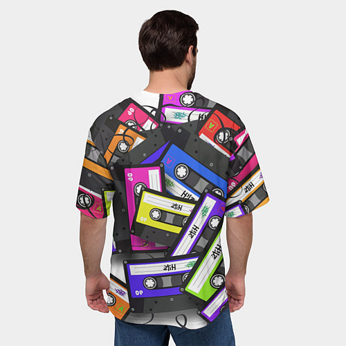 Мужская футболка оверсайз OLD SCHOOL / 3D-принт – фото 4