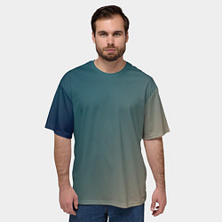 Футболка оверсайз мужская Первые лучи солнца, цвет: 3D-принт — фото 2