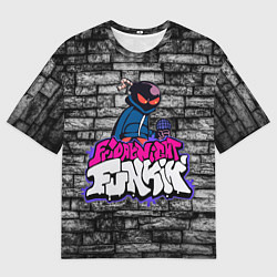 Футболка оверсайз мужская Friday Night Funkin Bomb man B, цвет: 3D-принт