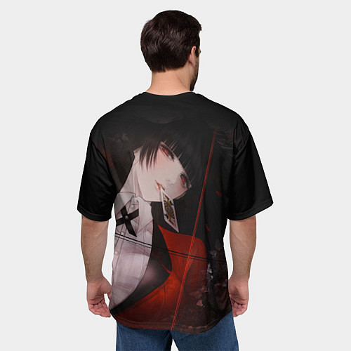 Мужская футболка оверсайз БЕЗУМНЫЙ АЗАРТ ЮМЭКО / 3D-принт – фото 4