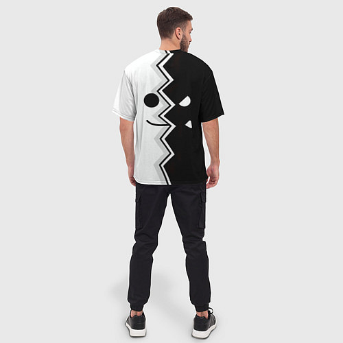 Мужская футболка оверсайз Geometry Dash Fondo / 3D-принт – фото 4