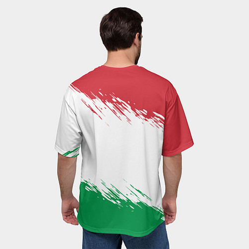 Мужская футболка оверсайз MADE IN ITALY / 3D-принт – фото 4