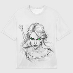Футболка оверсайз мужская Цири, цвет: 3D-принт