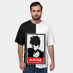 Футболка оверсайз мужская СОН ДЖИН ВУ SOLO LEVELING, цвет: 3D-принт — фото 2