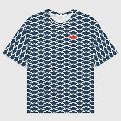 Футболка оверсайз мужская Драконья чешуя, цвет: 3D-принт