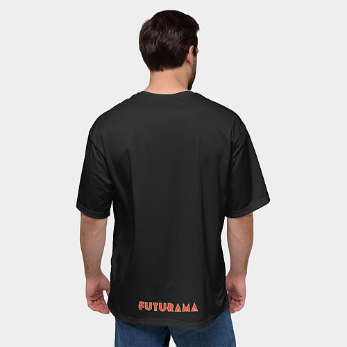 Мужская футболка оверсайз Кайдзю Бендер / 3D-принт – фото 4