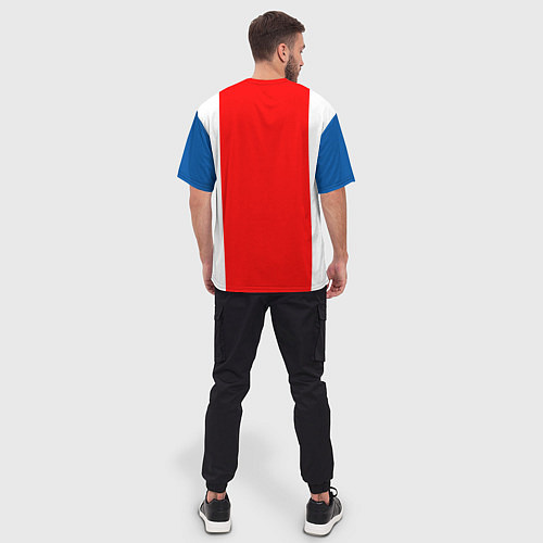 Мужская футболка оверсайз Сборная Исландии / 3D-принт – фото 4