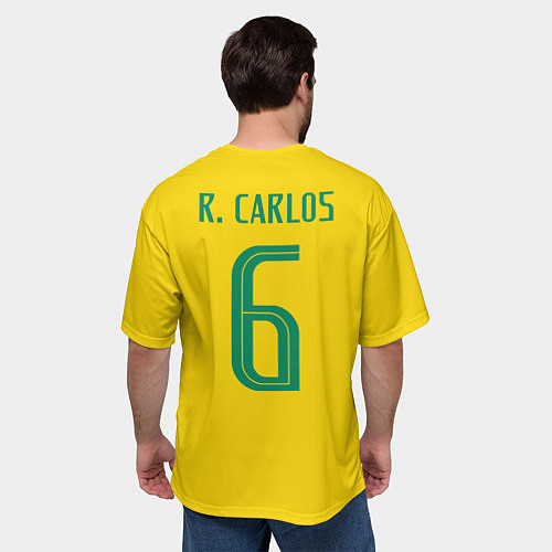 Мужская футболка оверсайз Р Карлос футболка сборной / 3D-принт – фото 4