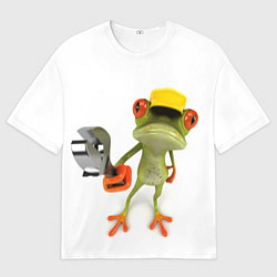 Футболка оверсайз мужская Лягушка, цвет: 3D-принт