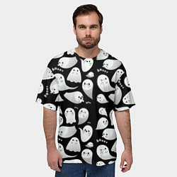 Футболка оверсайз мужская Boo Привидения, цвет: 3D-принт — фото 2