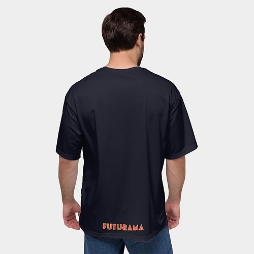 Мужская футболка оверсайз Back to Futurama / 3D-принт – фото 4