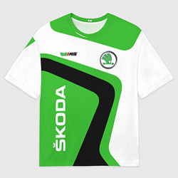 Футболка оверсайз мужская Skoda, цвет: 3D-принт