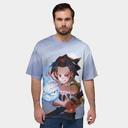 Футболка оверсайз мужская Asakura Yo, цвет: 3D-принт — фото 2