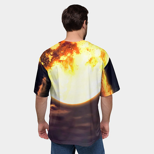 Мужская футболка оверсайз Demon Slayer: Kimetsu no Yaiba / 3D-принт – фото 4