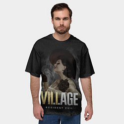 Футболка оверсайз мужская Resident Evil: леди Димитреску, цвет: 3D-принт — фото 2