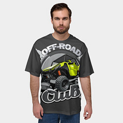 Футболка оверсайз мужская Внедорожный, цвет: 3D-принт — фото 2