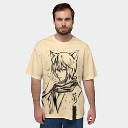 Футболка оверсайз мужская Kitsune Tomoe, цвет: 3D-принт — фото 2