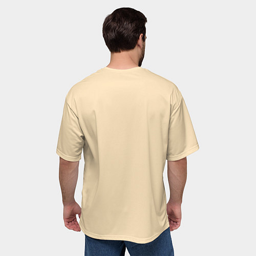 Мужская футболка оверсайз Kitsune Tomoe / 3D-принт – фото 4