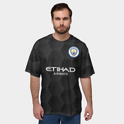 Футболка оверсайз мужская Manchester City Home Goalkeeper 202122, цвет: 3D-принт — фото 2