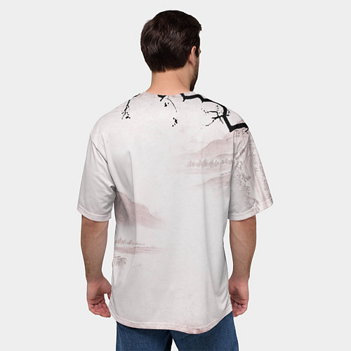 Мужская футболка оверсайз Кенджиро Ренгоку Kimetsu no Yaiba / 3D-принт – фото 4