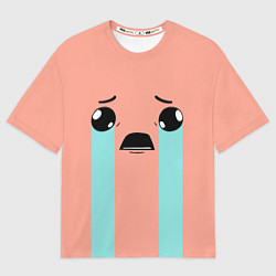 Футболка оверсайз мужская Crying Isaac, цвет: 3D-принт