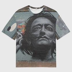 Футболка оверсайз мужская Сальвадор Дали, цвет: 3D-принт