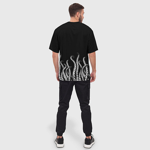 Мужская футболка оверсайз Octopus Щупальца / 3D-принт – фото 4