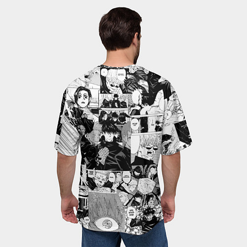 Мужская футболка оверсайз Магическая Битва / 3D-принт – фото 4