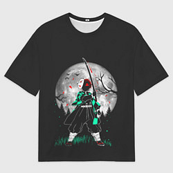 Футболка оверсайз мужская Moon Slayer, цвет: 3D-принт