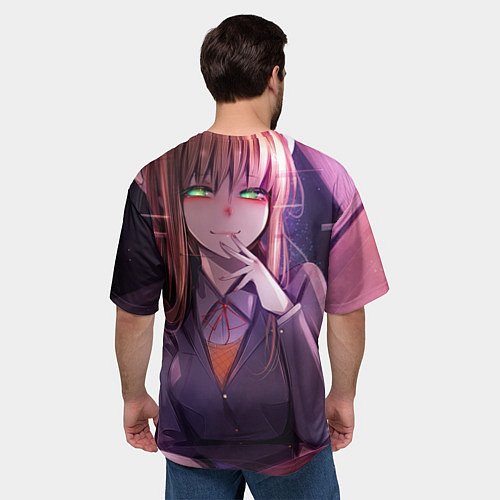 Мужская футболка оверсайз Monika Doki Doki / 3D-принт – фото 4