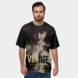Футболка оверсайз мужская Resident Evil Village Димитреску фан-косплей, цвет: 3D-принт — фото 2