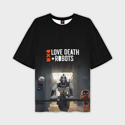 Мужская футболка оверсайз Love, Death and Robots