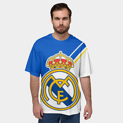 Футболка оверсайз мужская REAL MADRID РЕАЛ МАДРИД, цвет: 3D-принт — фото 2