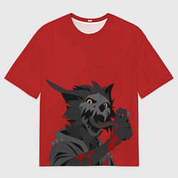 Футболка оверсайз мужская Демон и кровь, цвет: 3D-принт