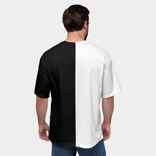 Мужская футболка оверсайз Чёрный Аста vs Аста Чёрный клевер / 3D-принт – фото 4