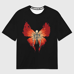 Футболка оверсайз мужская Butterfly Skeleton, цвет: 3D-принт