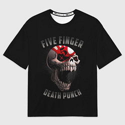 Футболка оверсайз мужская Five Finger Death Punch 5FDP, цвет: 3D-принт