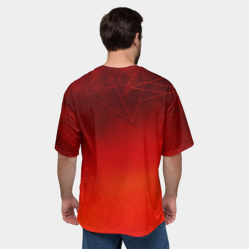 Мужская футболка оверсайз Бык VS Медведь / 3D-принт – фото 4