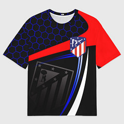 Футболка оверсайз мужская АТЛЕТИКО МАДРИД ATLETICO, цвет: 3D-принт