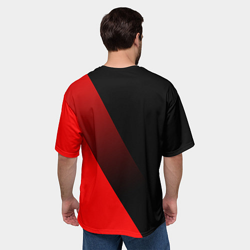 Мужская футболка оверсайз АТЛЕТИКО МАДРИД ATLETICO / 3D-принт – фото 4