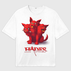 Мужская футболка оверсайз Hades wolf