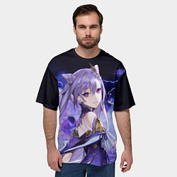 Футболка оверсайз мужская КЭ ЦИН - Genshin Impact, цвет: 3D-принт — фото 2
